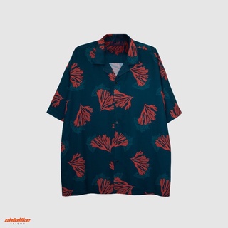 CHINLIKE-TEAL CORAL SHIRT-Áo sơmi mùa Hè