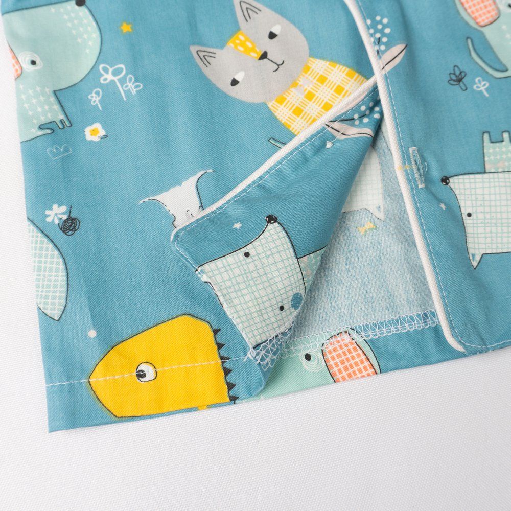 Bộ đồ ngủ pyjama chất liệu cotton cao cấp họa tiết siêu dễ thương cho bé BR20017