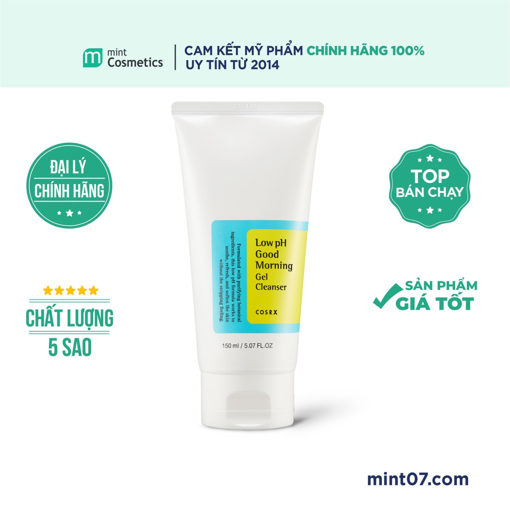 Sữa rửa mặt COSRX Low pH Good Morning Gel Cleanser