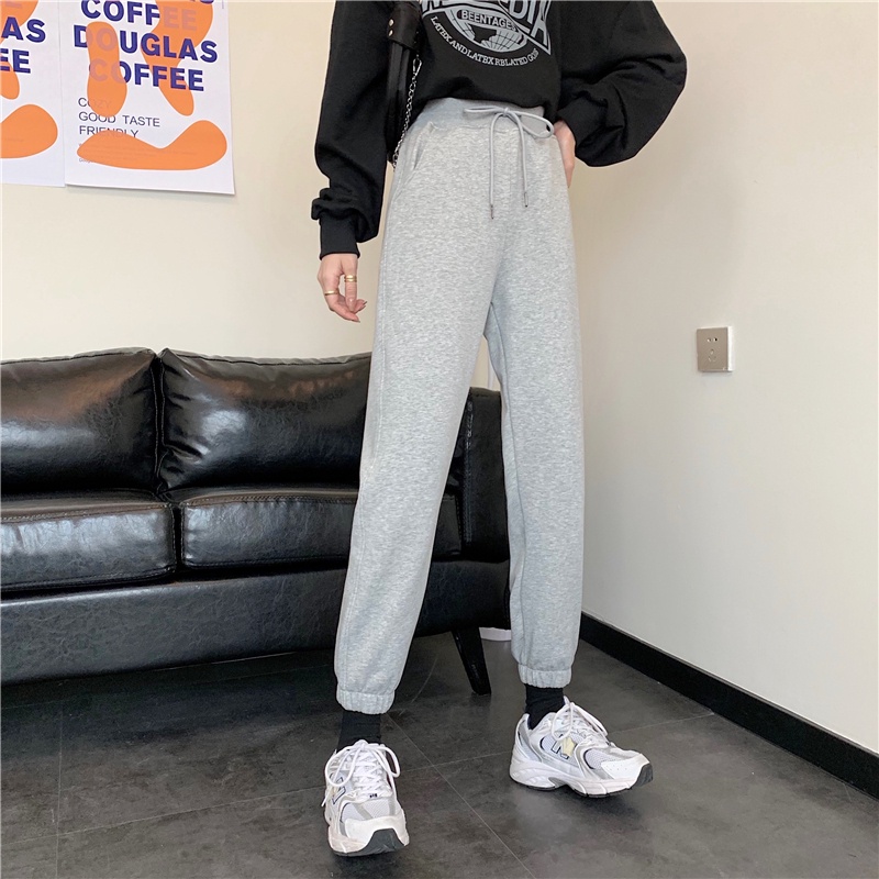 Quần thể thao nữ cạp cao thời trang hàn quốc 3 màu