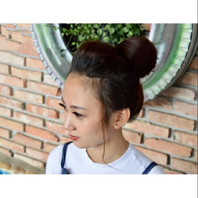 Combo búi phong và mái phồng