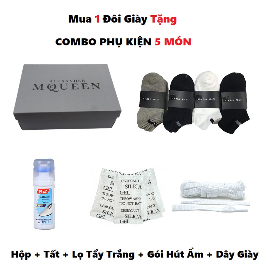 Giày Nam Nữ Gót Chữ Giày Thể Thao Trắng Khâu Đế Dây Lụa