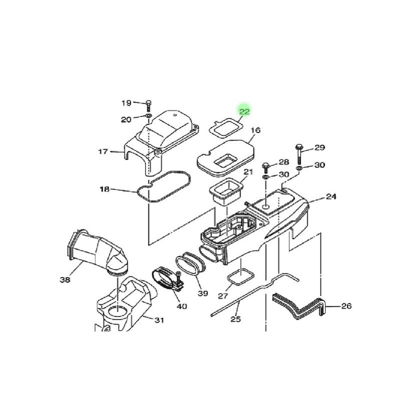 Bàn phím xốp DUST SEAL- chính hãng YGP