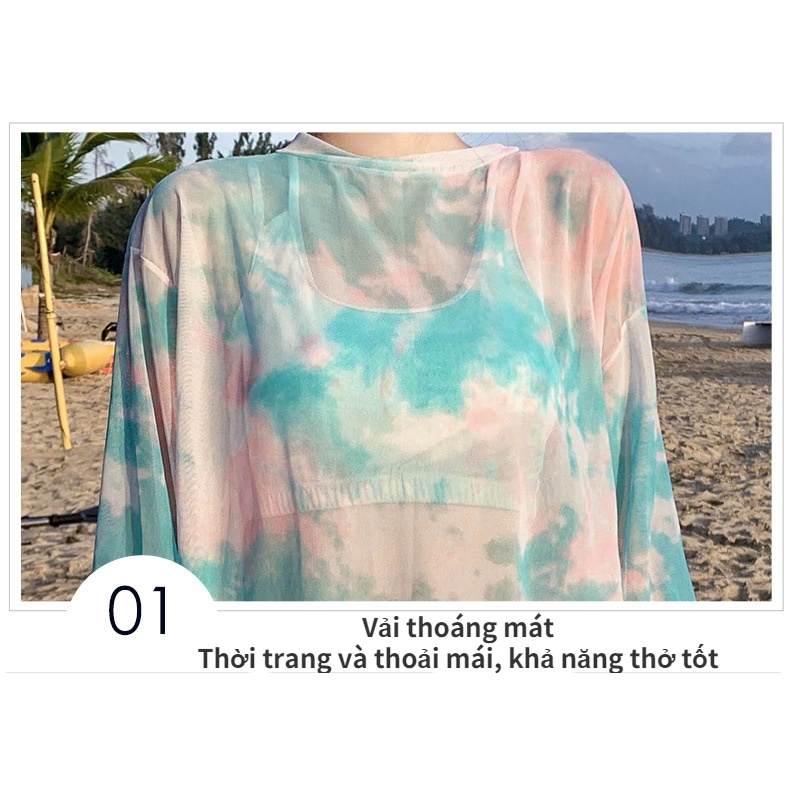 Bộ đồ bơi bikini ba món dài tay size lớn phong cách Hàn Quốc cho nữ