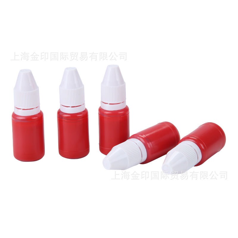 Lọ 10ml Mực Dấu Đỏ VPPT&amp;T Dùng Cho Dấu Khắc Liền Mực Mã MD3028