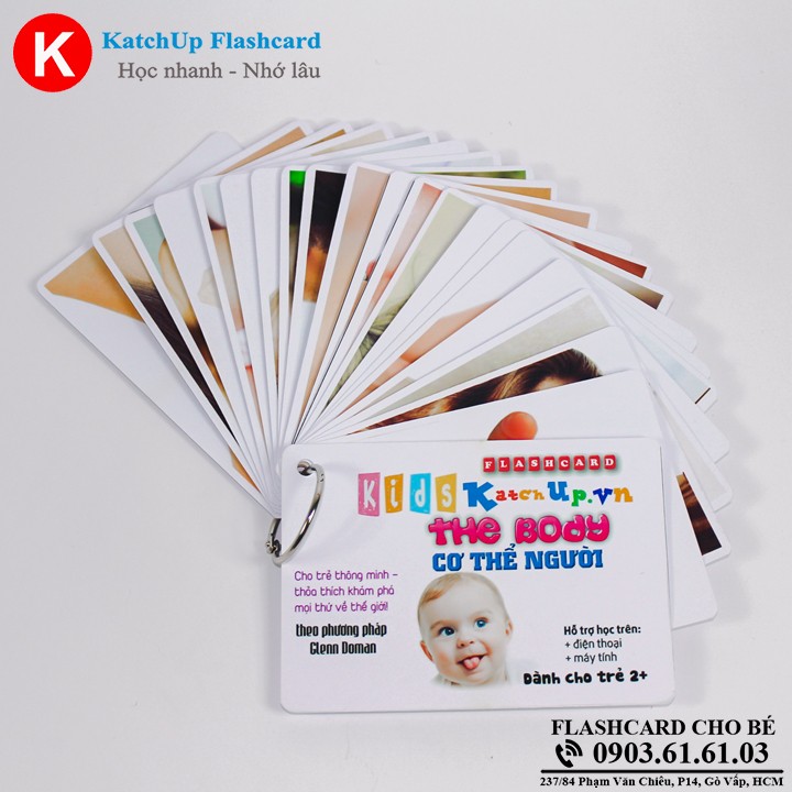 Flashcard tiếng Anh cho bé KatchUp - Cơ thể