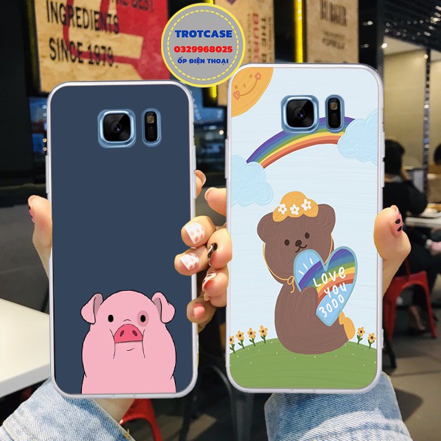 [ HOT ] Ốp lưng Samsung Note Fe/S6/S6 edge /S7/S7 edge- ốp dẻo in hình gấu đen đủ mã , gấu đen guitar và gấu đen đội mũ | BigBuy360 - bigbuy360.vn