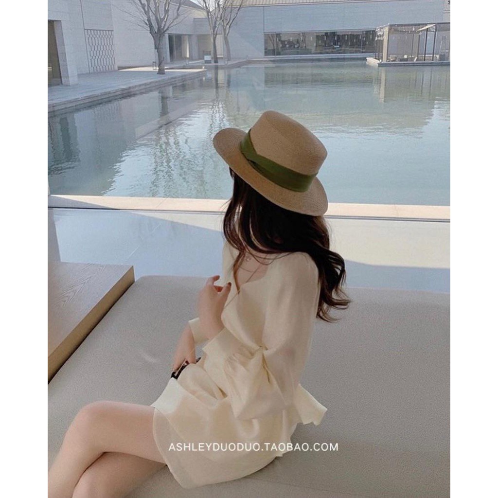 [Mã SKAMA06 giảm 8% tối đa 50K đơn 250K] ĐẦM NUDE CỔ ĐẮP XOẮN XẾP LY HÔNG | BigBuy360 - bigbuy360.vn