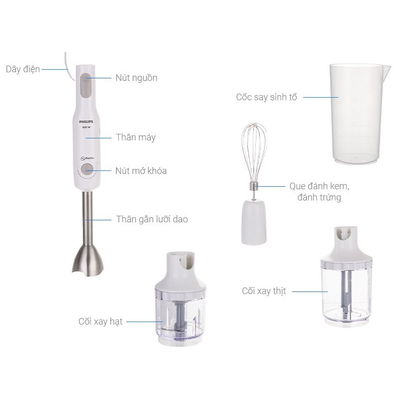 máy xay philip cầm tay HR2531 HR2533 HR 2534 hR2537