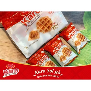BÁNH TRỨNG CHÀ BÔNG THỊT GÀ TƯƠI KARO (TÚI 6 CÁI)