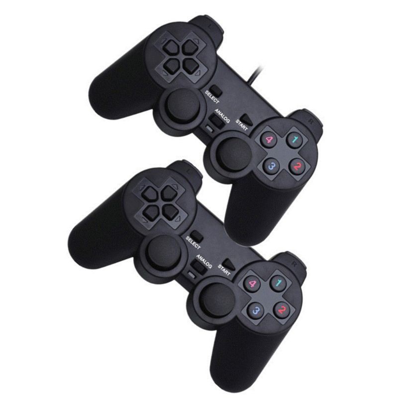 BTM❤  USB Wireless Double Handle Game Controller Joystick Vibration Gamepad for PC