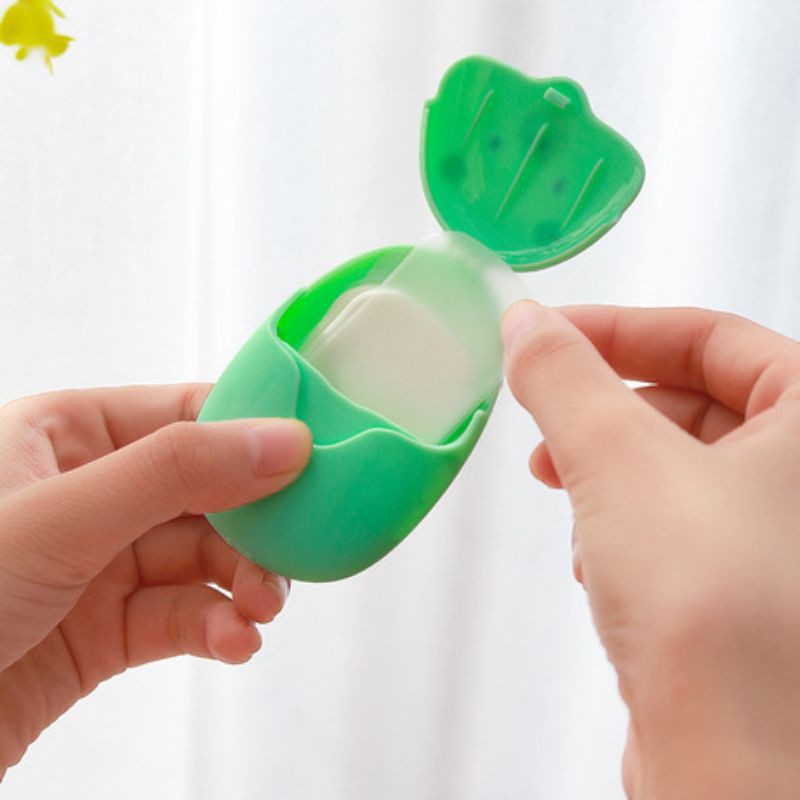 HỘP 50 MIẾNG XÀ PHÒNG GIẤY BỎ TÚI/ HỘP XÀ PHÒNG GIẤY MINI TIỆN LỢI DỄ DÙNG | BigBuy360 - bigbuy360.vn