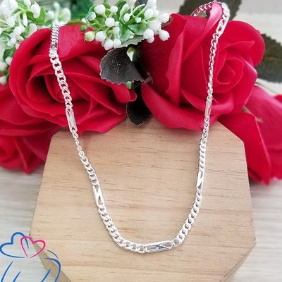Dây chuyền bạc nam lật thẻ kiểu bản cao cấp