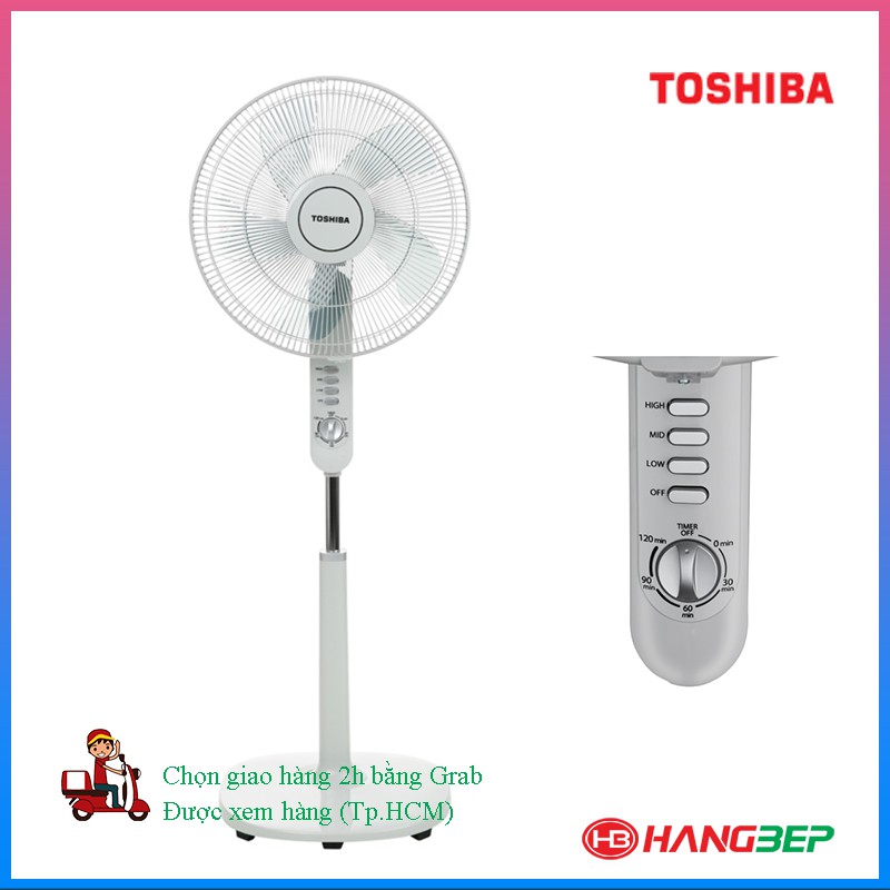 Quạt đứng Toshiba F-LSA10(K)VN - [Đen/Xám]