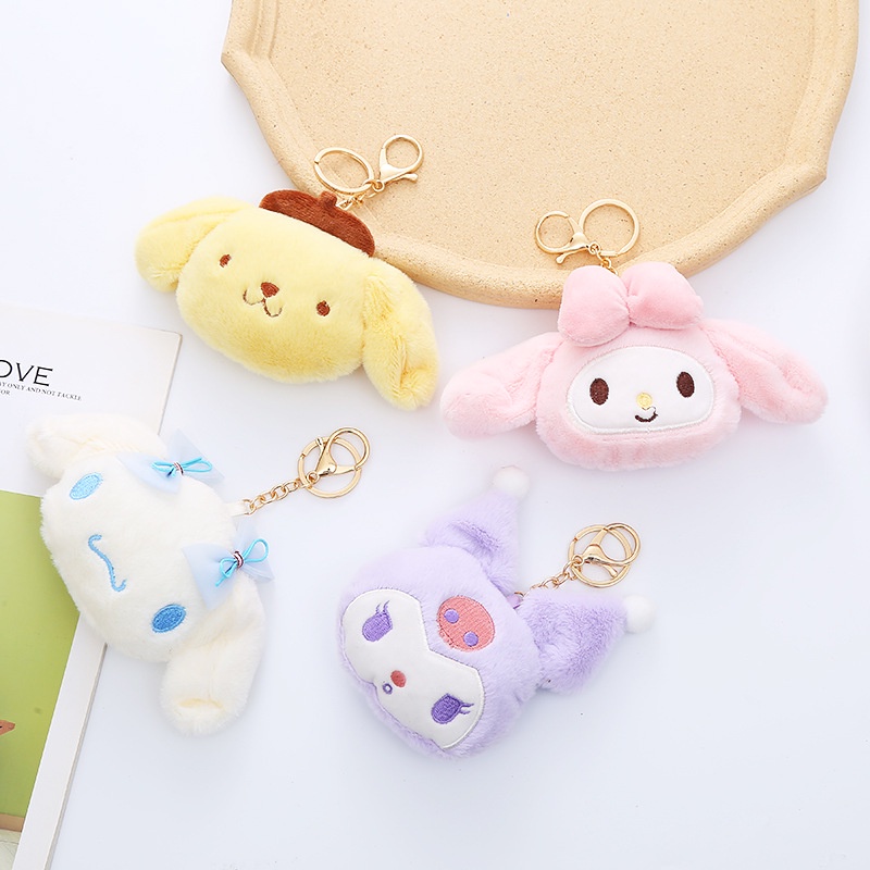 SANRIO Móc Khóa Hình Kuromi Nhồi Bông Đáng Yêu
