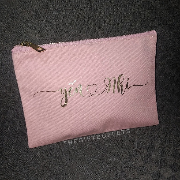 🎀Ví vải Canvas In tên theo yêu cầu 15x20cm🎀