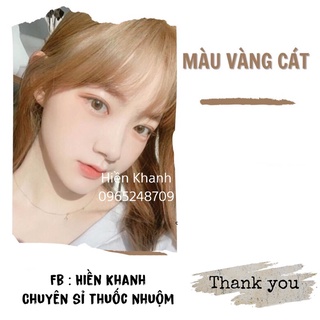 (Không tẩy) Combo Nhuộm Tóc Vàng Cát