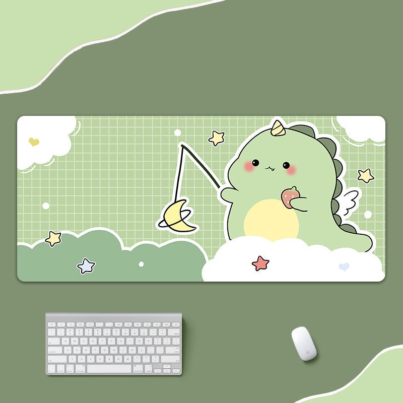 Tấm Lót Chuột & Bàn Phím Máy Tính Cỡ Lớn Chống Trượt In Hình Hoạt Hình Dễ Thương