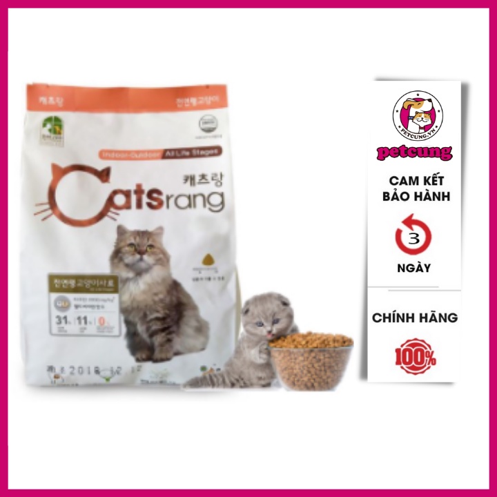 Thức ăn cho mèo Catsrang 1kg | Catrang 500g| Catsrang Pet Cưng