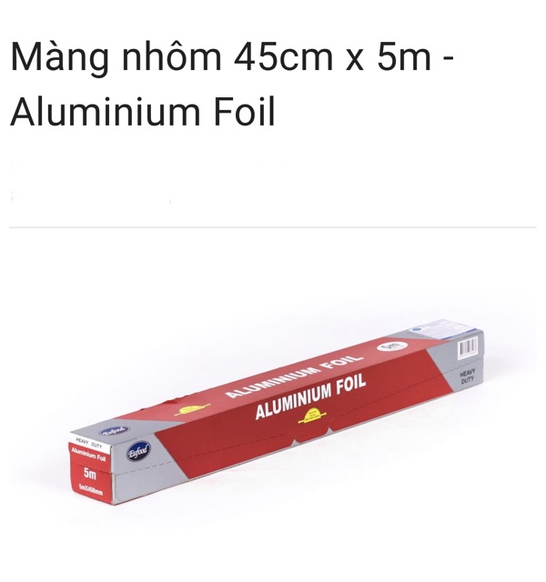 Màng nhôm 45cmx5m, Aluminium Foil