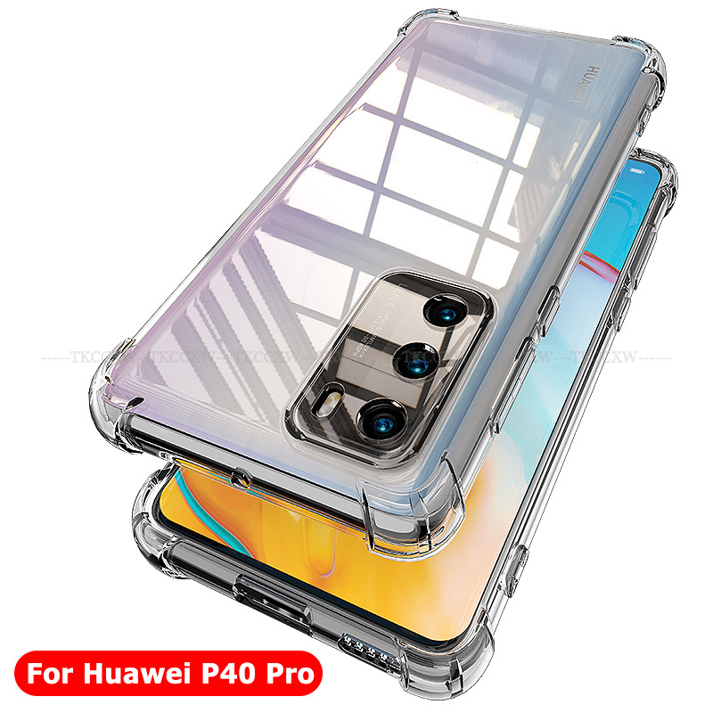 Ốp Điện Thoại Mềm Mỏng Trong Suốt Cho Huawei P40 Pro + P40 P30 P20 Pro P30 P20 Lite P10 P9 Plus Lite