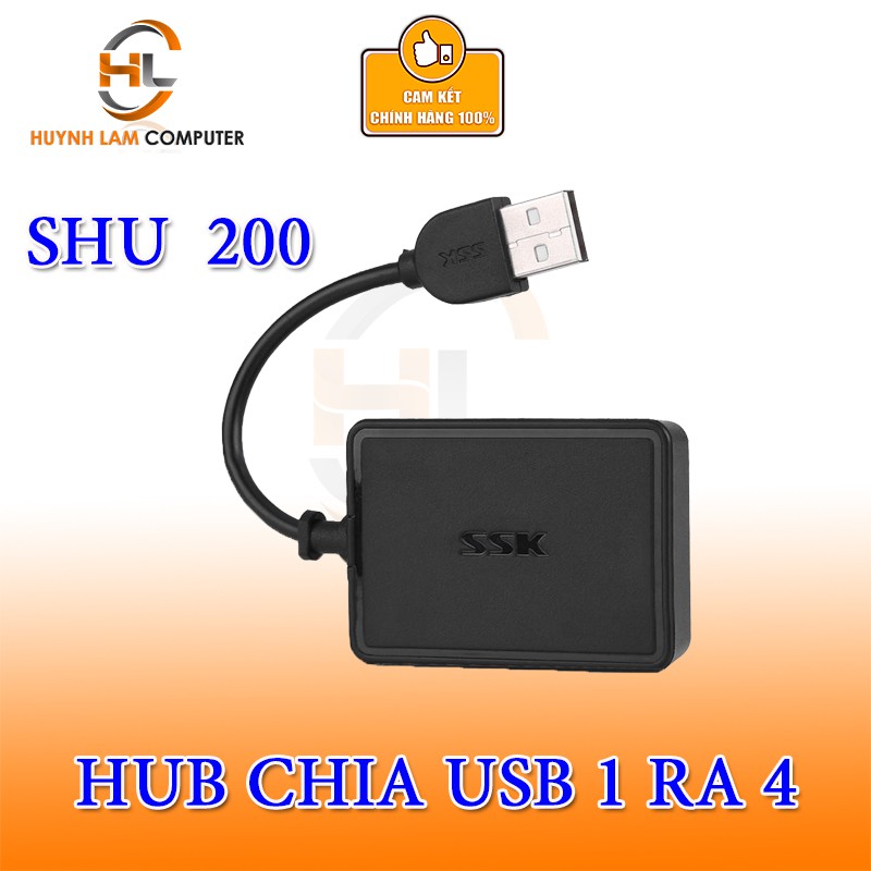 Hub USB 1 ra 4 SSK SHU 200 Rất tiện dụng