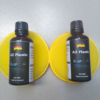 BỘ 2 CHAI SẢN PHẨM PHỤC HỒI NHỰA ĐEN, NHỰA NHÁM HIỆU AZ, 50ml