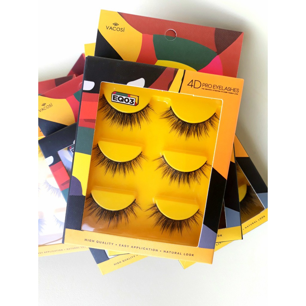 Lông mi 4D VACOSI PRO EYELASH VM22 giả mỏng như mi thật