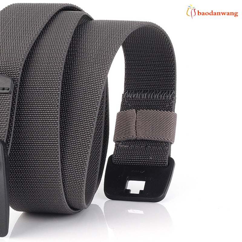 Dây thắt lưng nylon nhựa co giãn có khóa cài bền tiện lợi dành cho nam