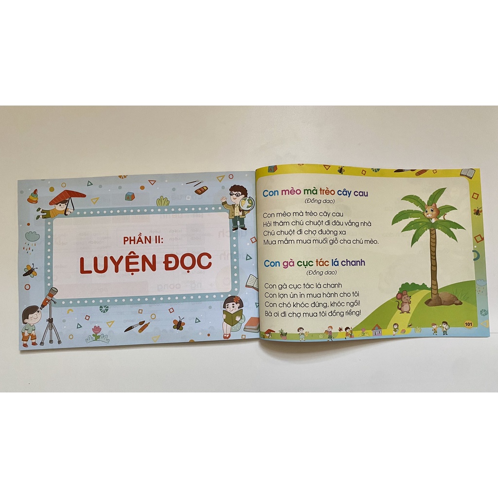 Sách -Tập Đánh Vần Tiếng Việt Cho Bé Từ 4-6 Tuổi - Giúp Bé Đọc Tiếng Việt Thông Thạo(Phiên Bản Mới Nhất 2021,112 Trang )