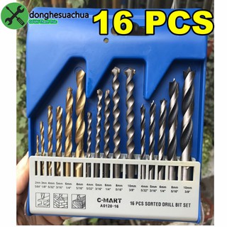 Bộ mũi khoan tổng hợp c-mart a0120-16 16 chi tiết