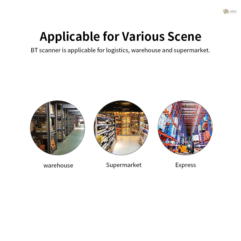 Máy quét mã vạch QR kết nối không dây BT & 2.4G dành cho điện thoại/ máy tính xách tay