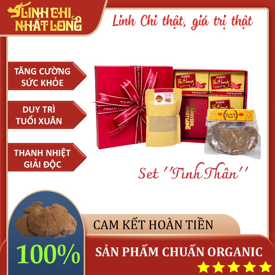 Set Quà Tình Thân - Quà Tặng Sinh Nhật Bố Vì Sức Khỏe, Cao Khô Linh Chi- Ổn Định Đường Huyết Mỡ Máu
