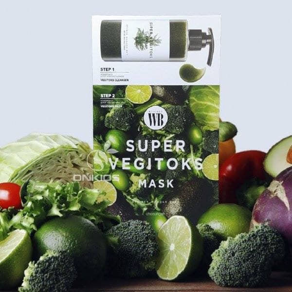 Mặt Nạ Thải độc Rau Củ Quả Super Vegitoks Mark 6 Miếng