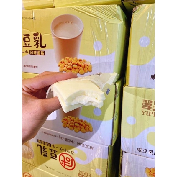 BÁNH BÔNG LAN YIPIN HẤP KEM ĐẬU NÀNH CAO CẤP Date Mới