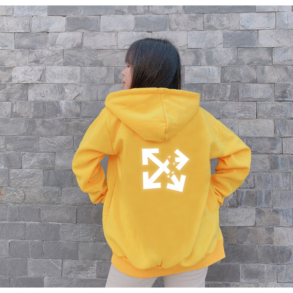 Aó khoác nỉ Hoodie phản quang Off White, Áo khoác nỉ nam nữ họa tiết hình cá tính - PQ35KN | BigBuy360 - bigbuy360.vn