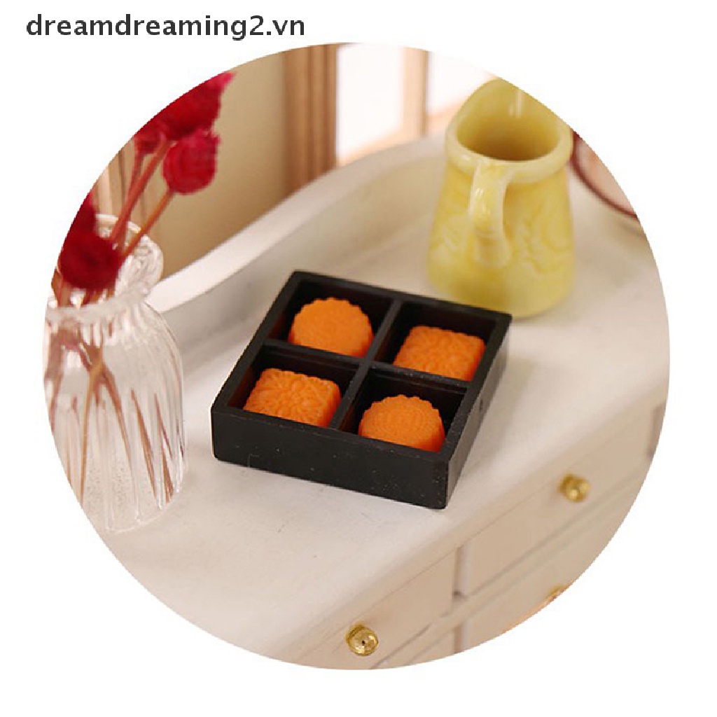 Mô Hình Bánh Trung Thu Mini Tỉ Lệ 1: 12 Xinh Xắn Dành Cho Búp Bê