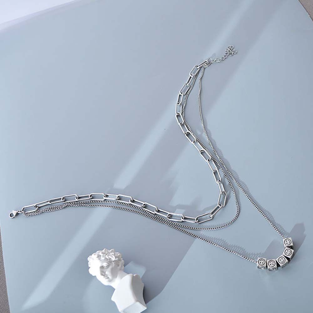 Vòng cổ nhiều lớp phong cách hip hop thời trang cho cặp đôi