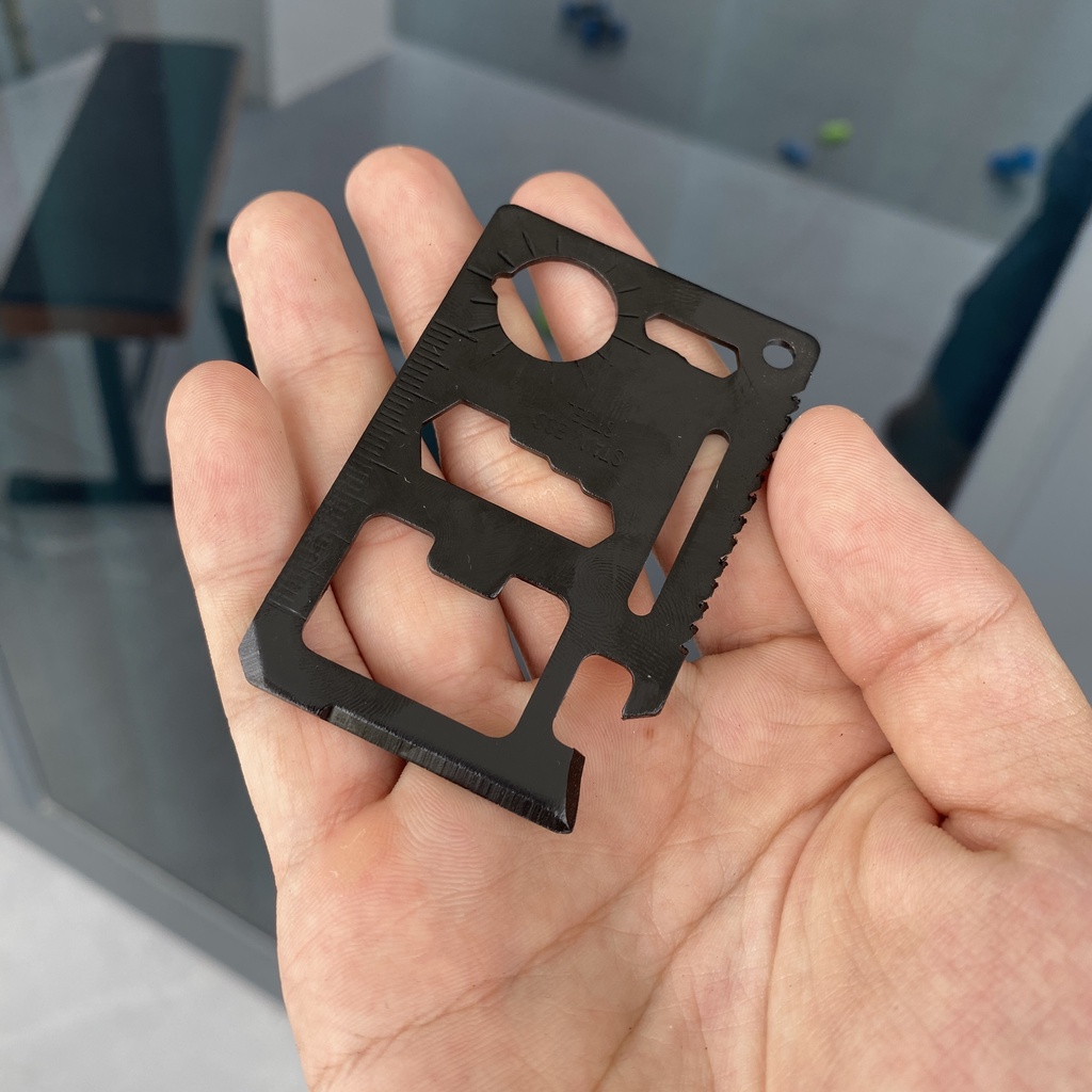 Thẻ 11 dụng cụ đa chức năng đi phượt, dã ngoại, đeo bên mình