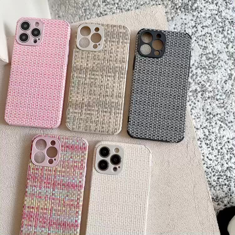 Ốp Điện Thoại Vải Mềm Họa Tiết Kẻ Sọc Cho IPhone 7 8 Plus 7 + 8 + XR XS Max 11 12 13 Pro Max 14 Plus 14 Pro Max | BigBuy360 - bigbuy360.vn