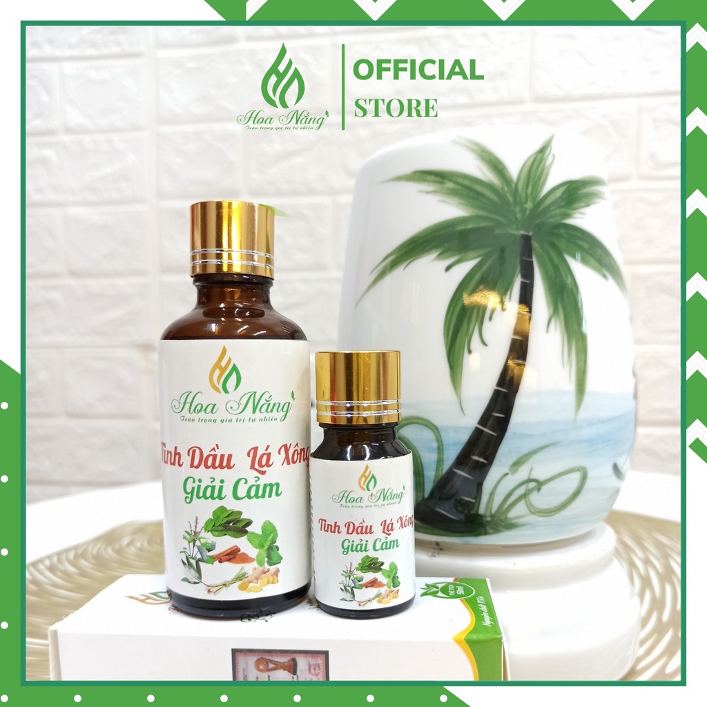 Tinh dầu lá xông giải cảm, tinh dầu xông mũi, xông hơi nguyên chất Hoa nắng