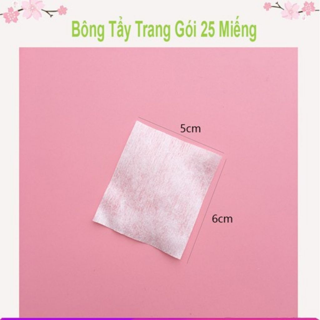 [Loại Đẹp] Bông Tẩy Trang Gói 25 Miếng Siêu Đáng Yêu - Thuận Tiện Mang Theo TED012