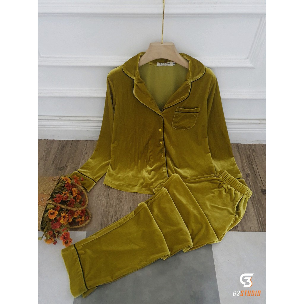 Pijama nhung trơn - Thương hiệu độc quyền của Mây | BigBuy360 - bigbuy360.vn
