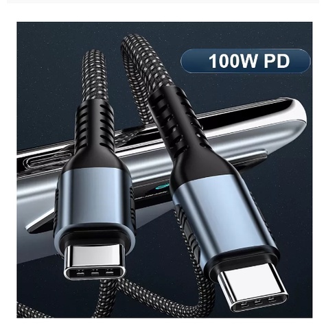 Dây cáp sạc nhanh Usb C sang Usb Type C 100W 60W PD cao cấp