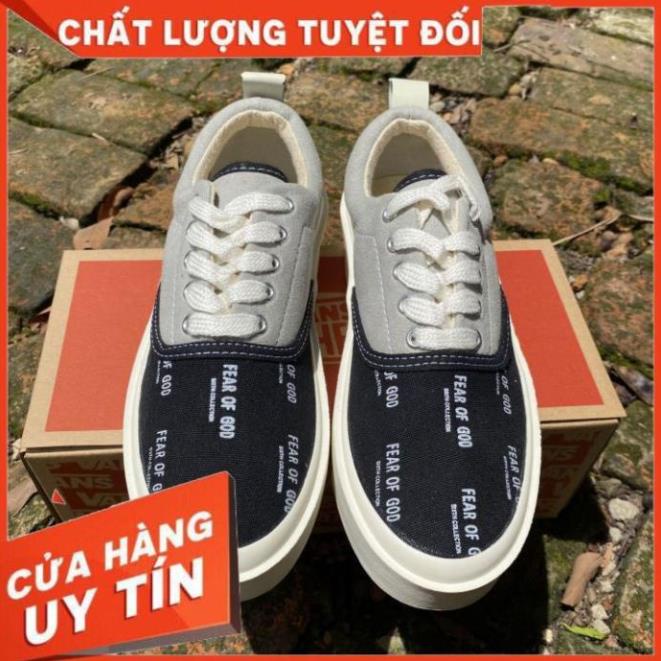 [Freeship+Box+Bill] Giày Thể Thao 𝐕𝐀𝐍𝐒 Fear Of God FOG đen xámTăng Chiều Cao nam nữ cao cấp 2021 Hot Trend