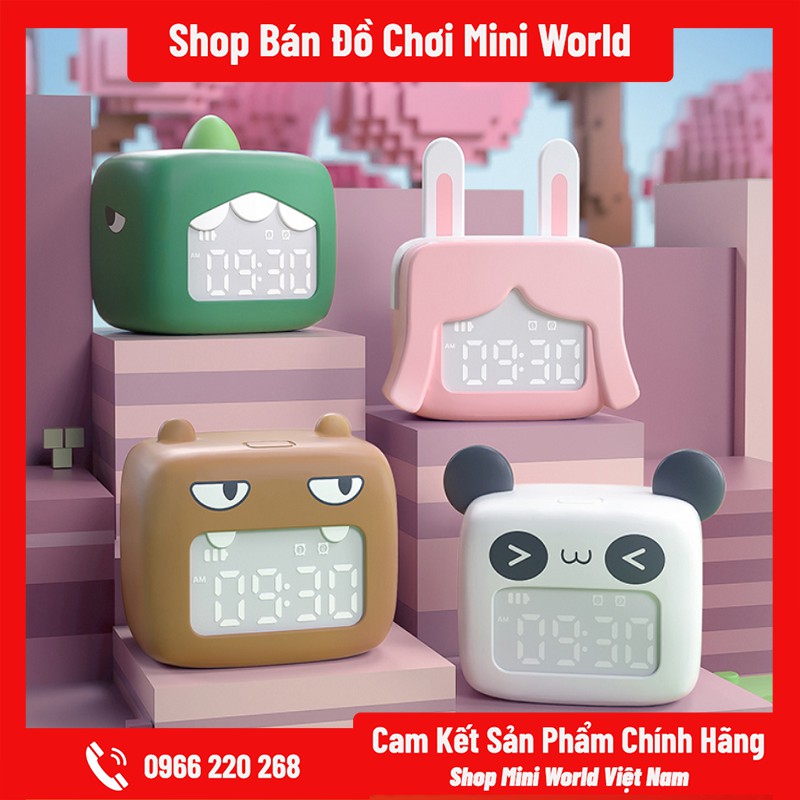 Đồng Hồ Báo Thức Mini World Gấu Panda