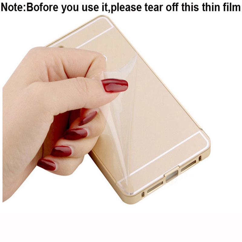 Ốp Điện Thoại Tráng Gương Viền Hợp Kim Cho samsung galaxy j5 j7 prime / j7 2016 samsung galaxy a3 a5 2017