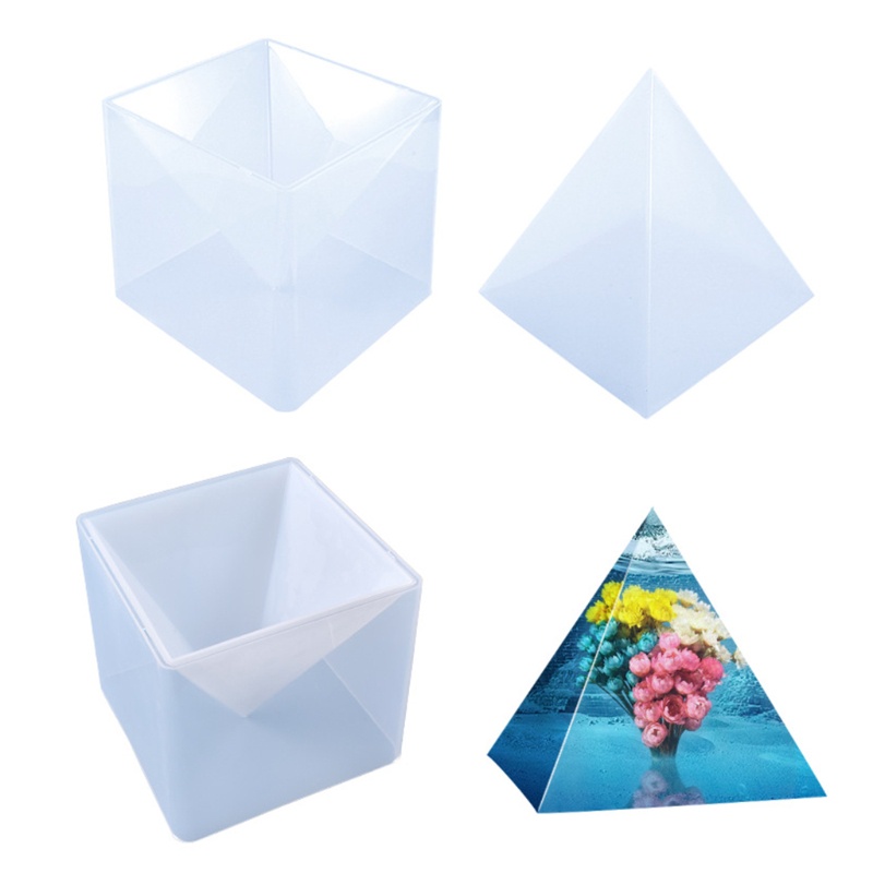 Khuôn Silicone Hình Kim Tự Tháp Làm Đồ Trang Trí