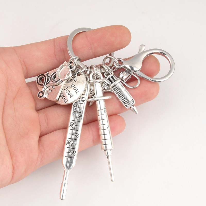 Mới Dụng Cụ Đo Nhiệt Kế Treo Chìa Khóa