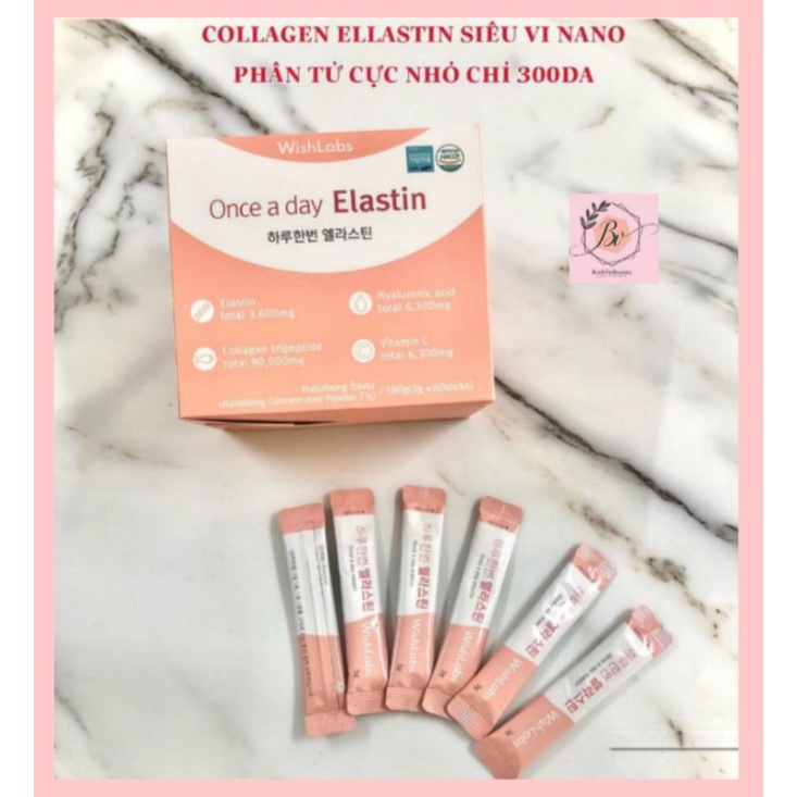 COLLAGEN ELASTIN SIÊU VI NANO PHÂN TỬ CỰC NHỎ CHỈ 300DA